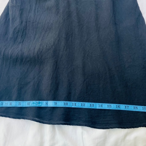 Vintage SILX Black Silk Slip / Chemise by August Silx / Size Small to Medium - Picture 5 of 8